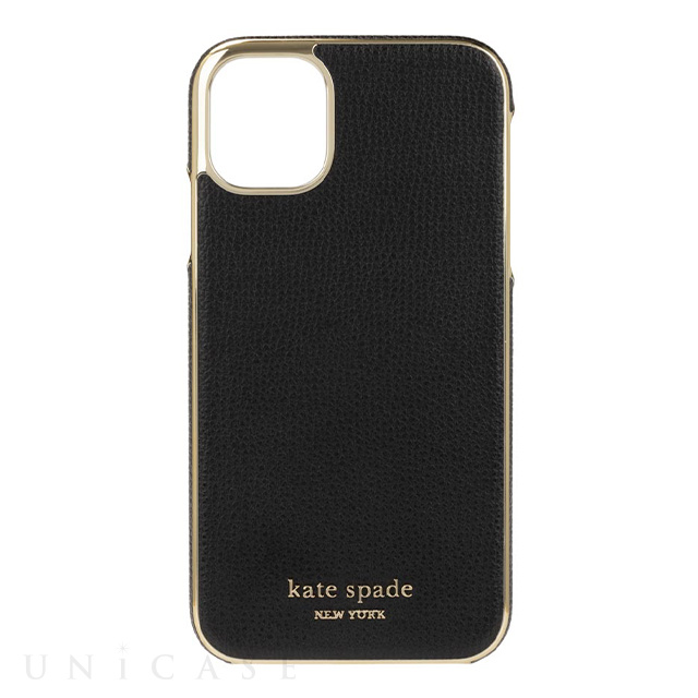 【iPhone11 ケース】INLAY WRAP -black pu