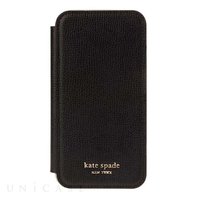 【iPhone11 ケース】INLAY FOLIO -black pu