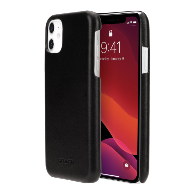 【iPhone11 ケース】LEATHER SLIM WRAP CASE (MIDNIGHT BLACK)サブ画像