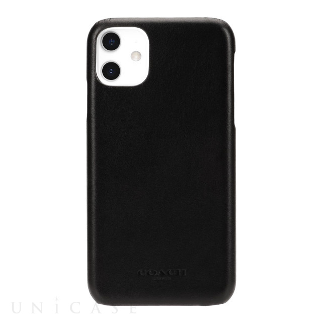 【iPhone11 ケース】LEATHER SLIM WRAP CASE (MIDNIGHT BLACK)