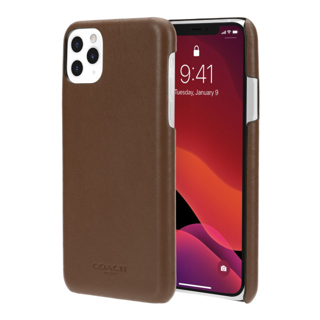 【iPhone11 Pro Max ケース】LEATHER SLIM WRAP CASE (SADDLE)サブ画像