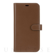 【iPhone11 ケース】LEATHER WALLET CASE (SADDLE) Leather Folio