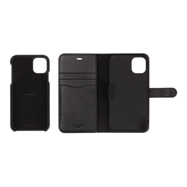 【iPhone11 ケース】LEATHER WALLET CASE (MIDNIGHT BLACK) Leather Folioサブ画像