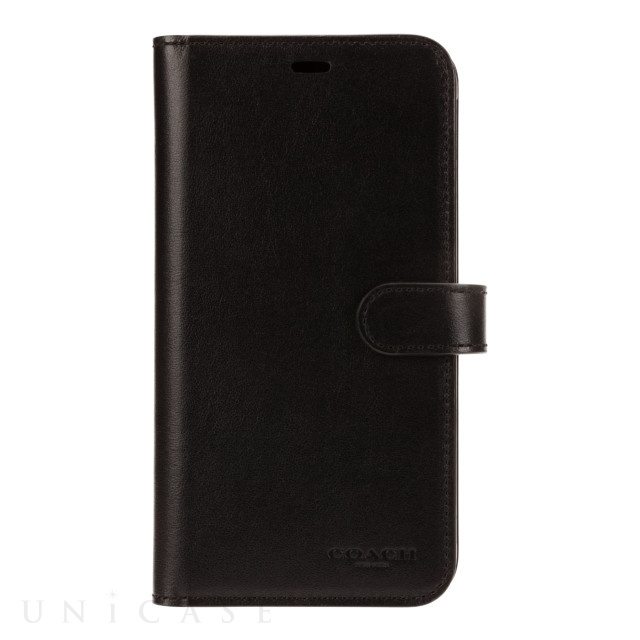 【iPhone11 Pro Max ケース】LEATHER WALLET CASE (MIDNIGHT BLACK) Leather Folio