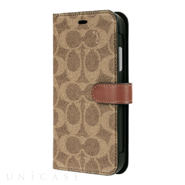 【iPhone11 ケース】WALLET CASE SIGNATURE C FOLIO (Khaki)