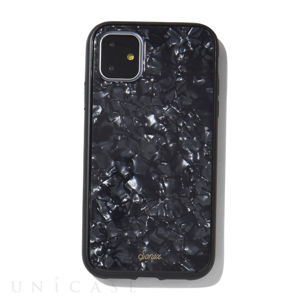 【iPhone11 ケース】CLEAR COAT (BLACK TORT)