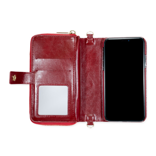 【iPhoneXS/X ケース】手帳型 SMAWALLET DOT (RED)サブ画像