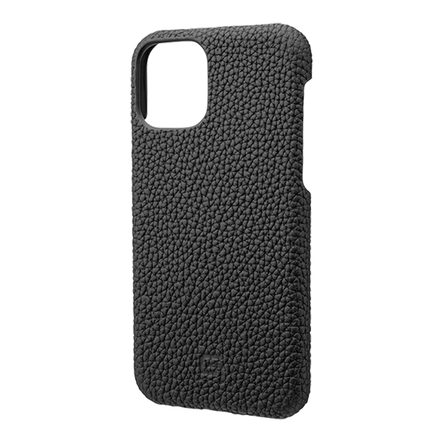 【iPhone11 Pro ケース】Shrunken-Calf Leather Shell Case (Black)goods_nameサブ画像