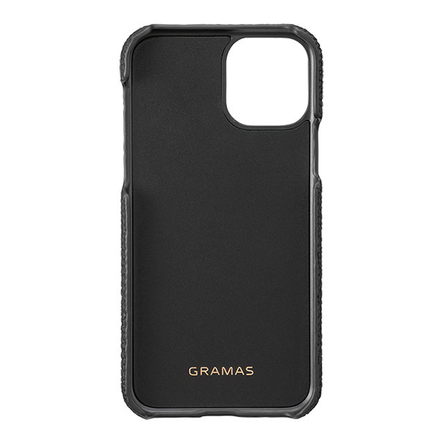 【iPhone11 Pro ケース】Shrunken-Calf Leather Shell Case (Black)goods_nameサブ画像