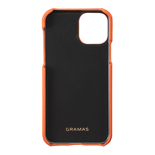 【iPhone11 Pro ケース】Shrunken-Calf Leather Shell Case (Orange)goods_nameサブ画像