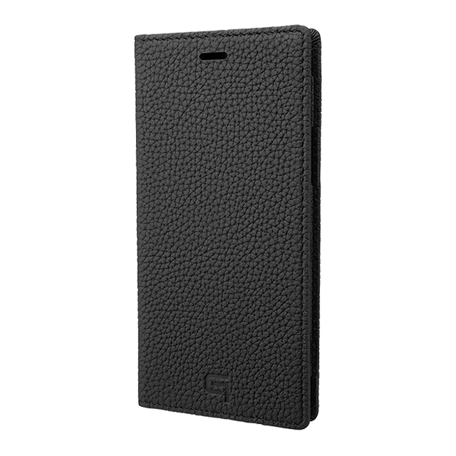 【iPhone11 Pro/XS/X ケース】Shrunken-Calf Leather Book Case (Black)サブ画像