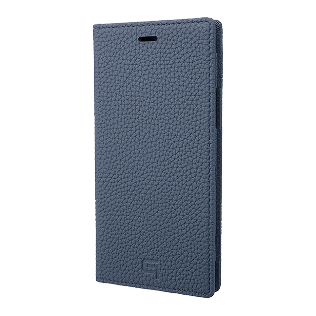 【iPhone11 Pro/XS/X ケース】Shrunken-Calf Leather Book Case (Navy)サブ画像