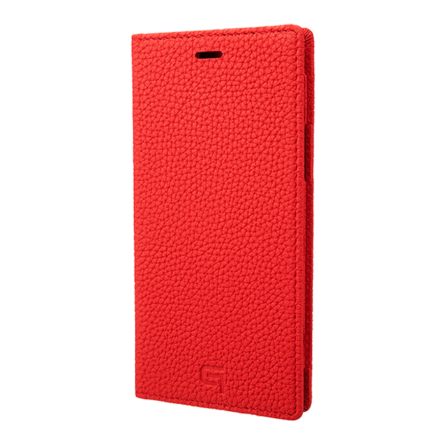 【iPhone11 Pro/XS/X ケース】Shrunken-Calf Leather Book Case (Red)サブ画像