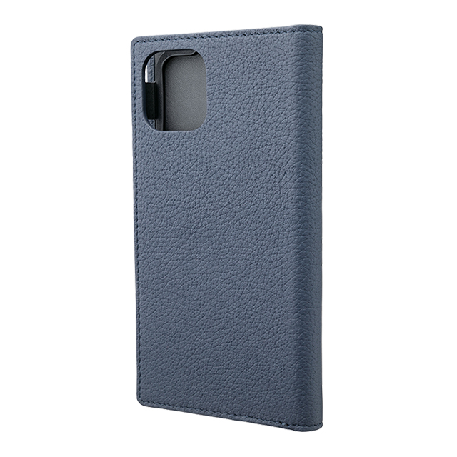 【iPhone11/XR ケース】Shrunken-Calf Leather Book Case (Navy)サブ画像