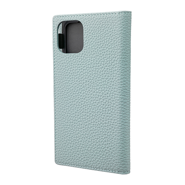 【iPhone11/XR ケース】Shrunken-Calf Leather Book Case (Baby Blue)サブ画像