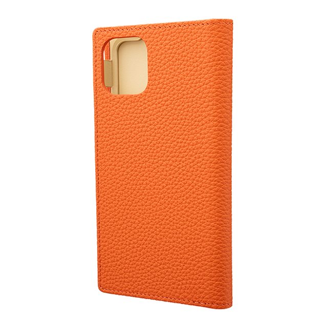 【iPhone11/XR ケース】Shrunken-Calf Leather Book Case (Orange)goods_nameサブ画像