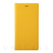 【iPhone11 Pro Max/XS Max ケース】Shrunken-Calf Leather Book Case (Yellow)