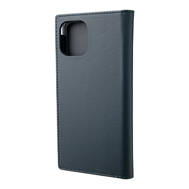 【iPhone11 Pro/XS/X ケース】Genuine Leather Book Case (Navy)サブ画像