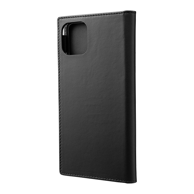 【iPhone11 Pro Max/XS Max ケース】Genuine Leather Book Case (Black)サブ画像