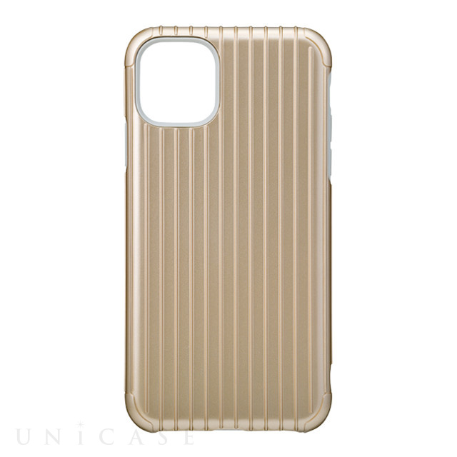 【iPhone11 Pro Max ケース】”Rib” Hybrid Shell Case (Gold)