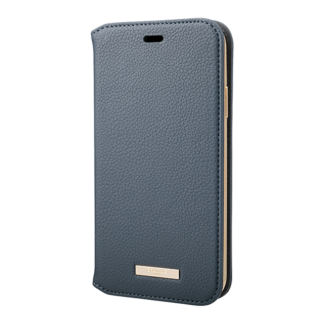 【iPhone11/XR ケース】“Shrink” PU Leather Book Case (Navy)goods_nameサブ画像