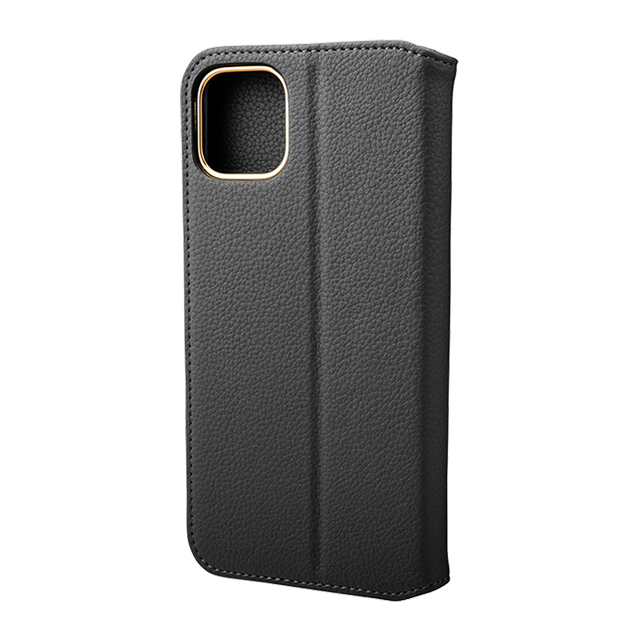 【iPhone11 Pro Max ケース】“Shrink” PU Leather Book Case (Black)サブ画像