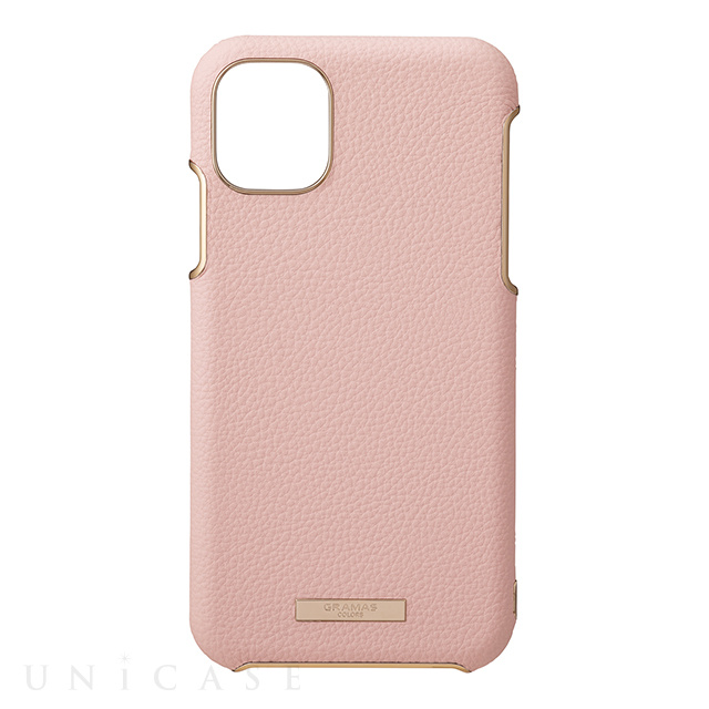 【iPhone11 Pro ケース】“Shrink” PU Leather Shell Case (Pink)