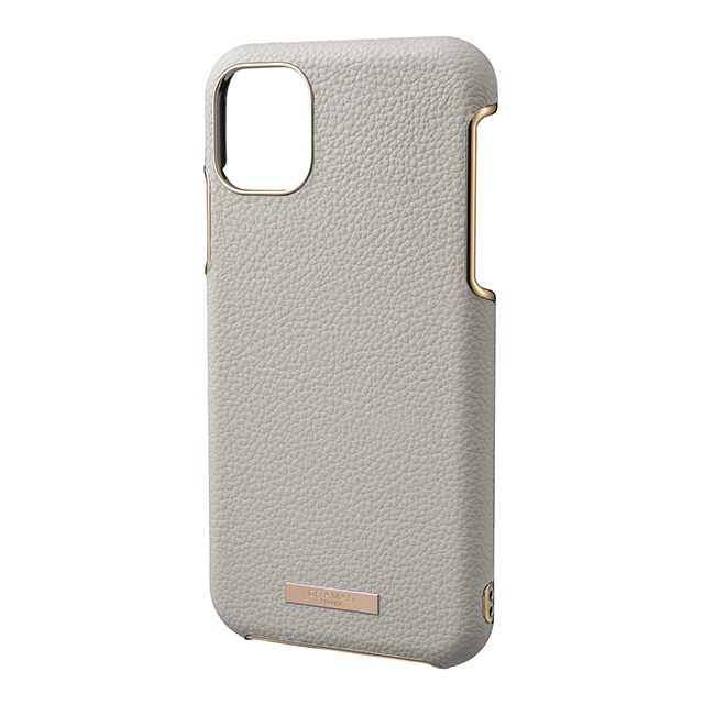 【iPhone11 Pro Max ケース】“Shrink” PU Leather Shell Case (Greige)サブ画像