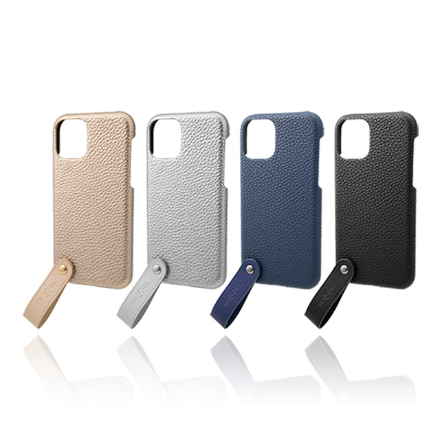 【iPhone11 Pro ケース】“TAIL” PU Leather Shell Case (Navy)サブ画像