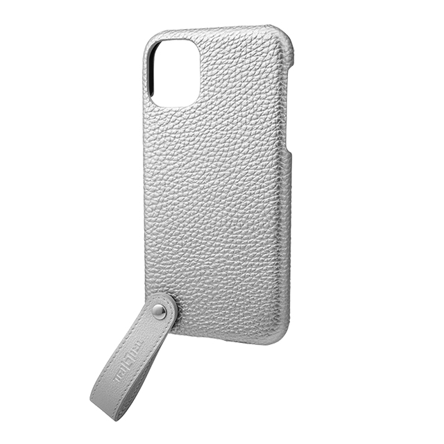 【iPhone11/XR ケース】“TAIL” PU Leather Shell Case (Silver)サブ画像