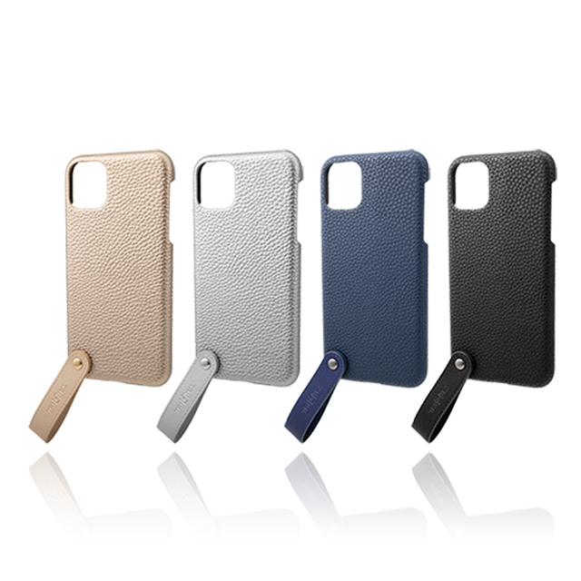 【iPhone11 Pro Max ケース】“TAIL” PU Leather Shell Case (Navy)goods_nameサブ画像