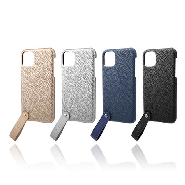 【iPhone11 Pro Max ケース】“TAIL” PU Leather Shell Case (Silver)サブ画像