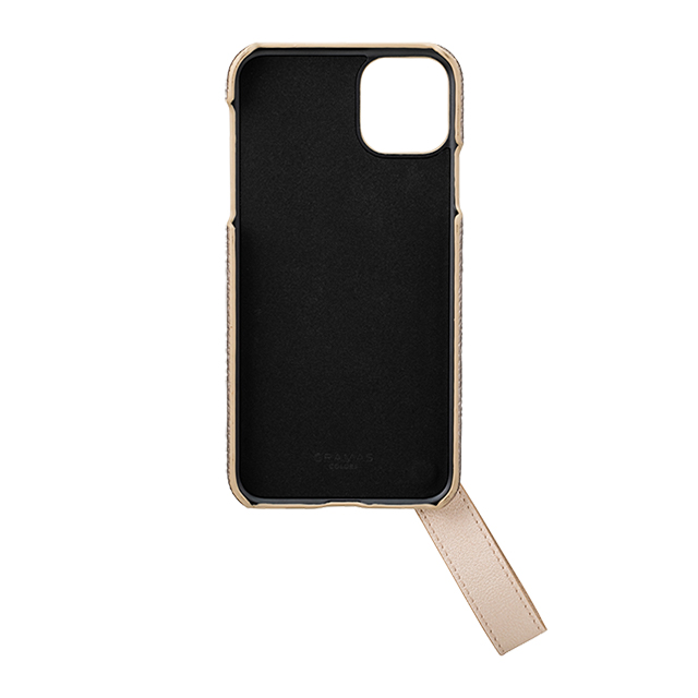 【iPhone11 Pro Max ケース】“TAIL” PU Leather Shell Case (Gold)サブ画像