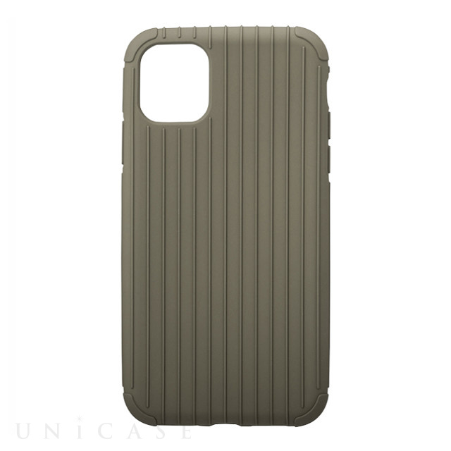 【iPhone11/XR ケース】“Rib Light” TPU Shell Case (Gray Khaki)