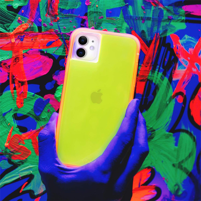 【iPhone11/XR ケース】Tough Neon (Green/Pink)サブ画像