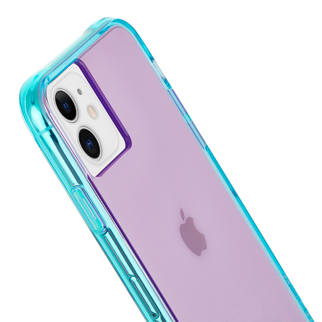 【iPhone11/XR ケース】Tough Neon (Purple/Turquoise)サブ画像