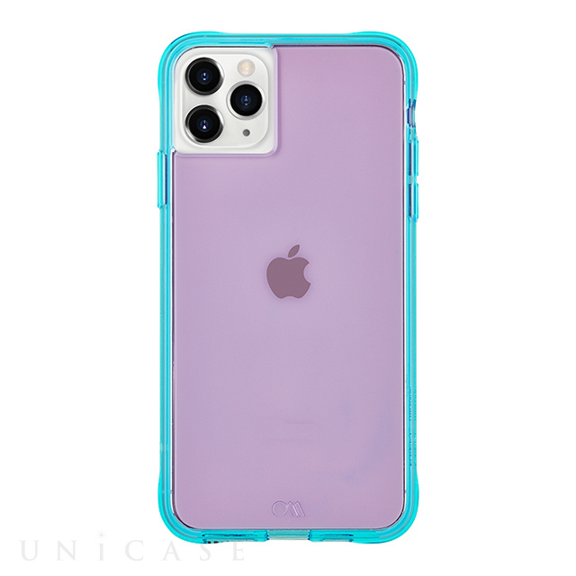 【iPhone11 Pro Max ケース】Tough Neon (Purple/Turquoise)