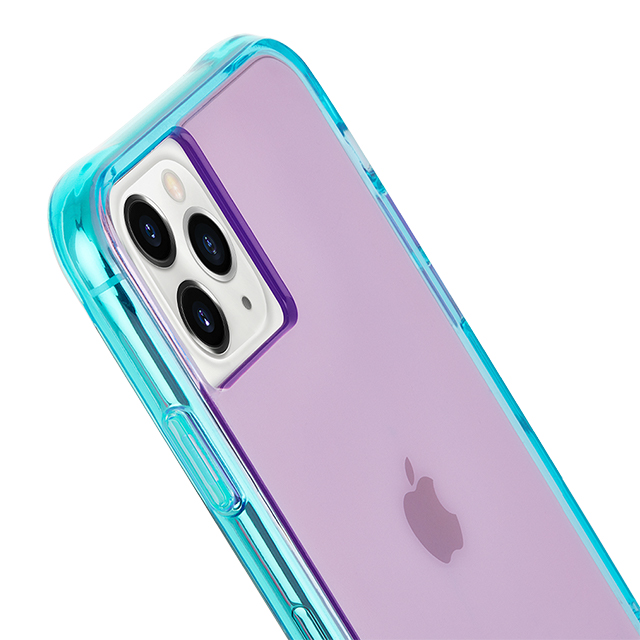 iPhone11 Pro Max ケース】Tough Neon (Purple/Turquoise) Case-Mate