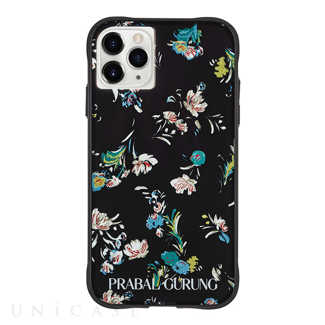 【iPhone11 Pro Max ケース】PRABAL GURUNG (Black Floral)