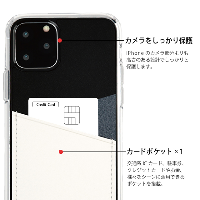 【iPhone11 Pro ケース】O1 バックポケットケース (Navy)goods_nameサブ画像