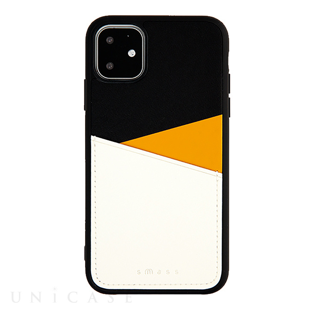 【iPhone11 ケース】O1 バックポケットケース (Yellow)