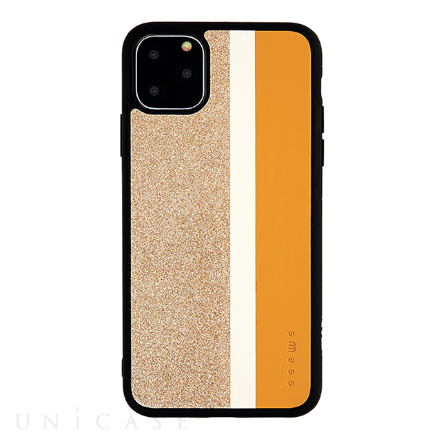 【iPhone11 Pro Max ケース】Stripe デザインケース (Yellow)