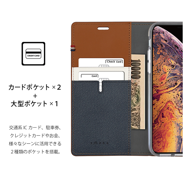 【iPhone11 Pro/XS/X ケース】CAPO.F 本革手帳型ケース (Tan)サブ画像