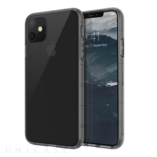 【iPhone11 ケース】Air Fender 衝撃吸収TPUクリアケース (GRY)