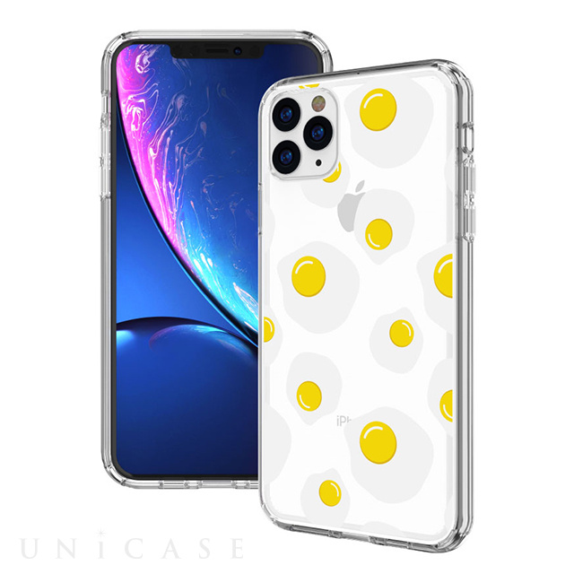 【iPhone11 Pro ケース】Hybrid Cushion Graphics Case (Poached Egg)