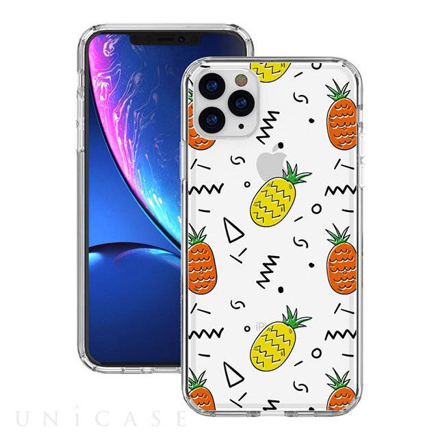 【iPhone11 Pro ケース】Hybrid Cushion Graphics Case (Tropical Pineapple)