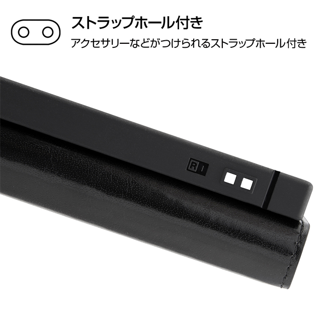 【iPhone11 Pro Max ケース】手帳型 耐衝撃レザーケース KAKU リング付360 ピタッとカバー (ダークネイビー)goods_nameサブ画像