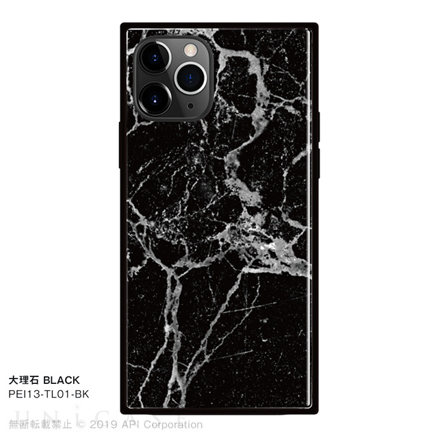 【iPhone11 Pro ケース】TILE 大理石 (BLACK)