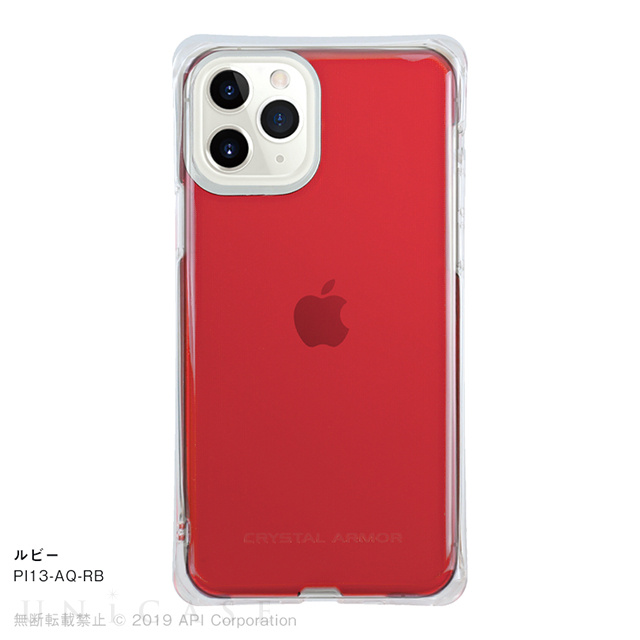 【iPhone11 Pro ケース】CRYSTAL AQUA (ルビー)