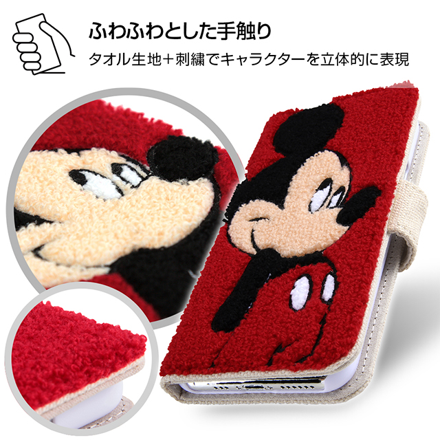 【iPhone11 Pro ケース】ディズニーキャラクター/サガラ刺繍 手帳型ケース 帆布 (チップ＆デール)サブ画像